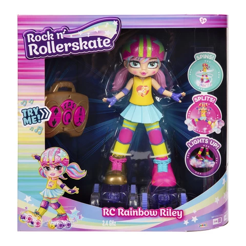 Rock N Rollerskate Rainbow Riley remote control