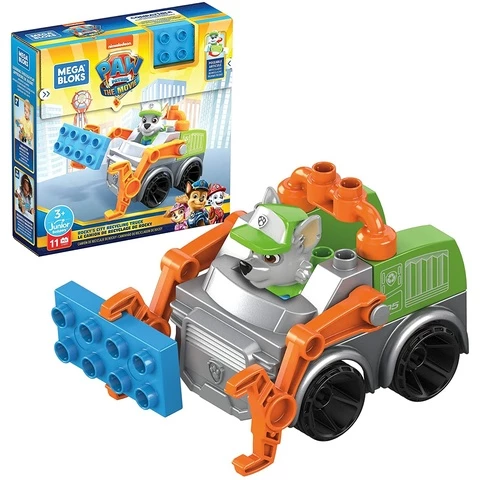 Mega Bloks Paw Patrol Rocky Recycling Truck building set