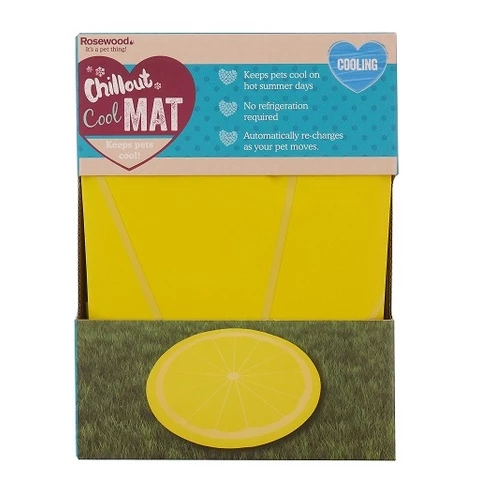 Rosewood Cooling mat for dogs lemon