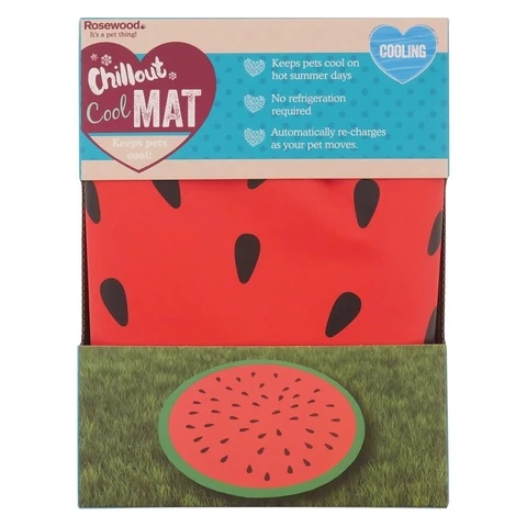 Rosewood cooling mat for dog watermelon