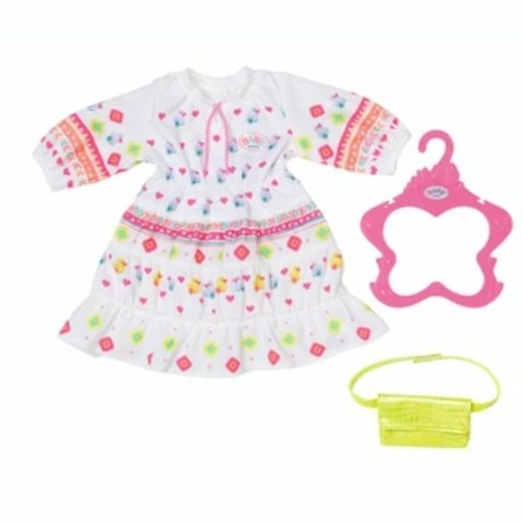  Baby Born outfit frill dress & belt bag
