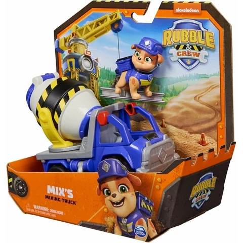 Rubble & Crew betonimylly ja koiran hahmo