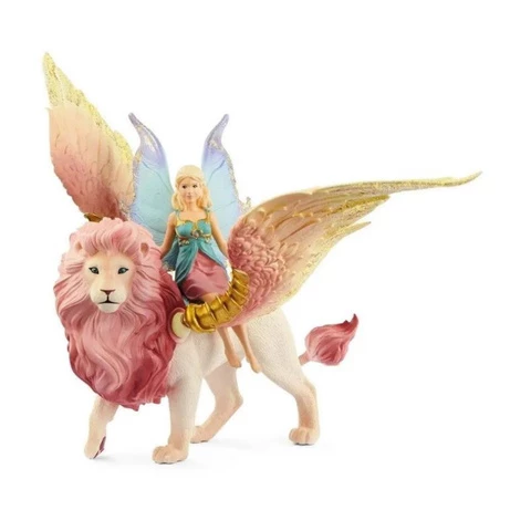 Schleich fairy and winged lion