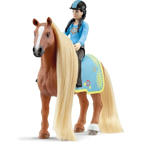 Schleich Horse Club Kim and Caramelo horse with hair 42585