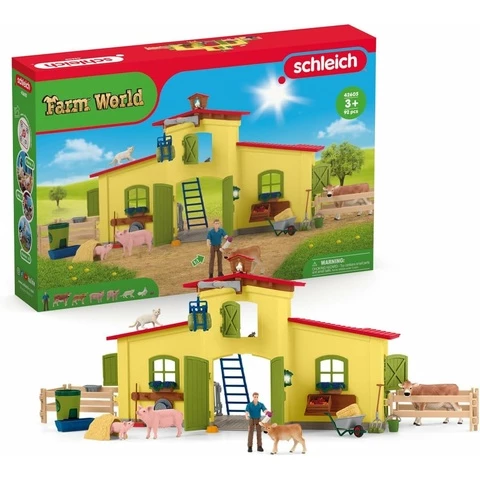 Schleich Farm World Iso farmi, eläimiä ja tarvikkeita 42605