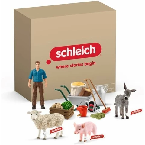 Schleich Farm World 72287 Eläinten ruokintapakkaus -eläinsetti 