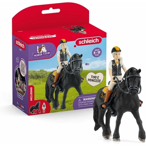 Schleich paketti-tarjous Horse Club Tori & Prinsessa 42640 ja 42539 Hannah & Cayenne