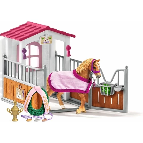 Schleich Horse Club Ratsastuskoulu ja pilttuu 2-in-1 Bundle setti