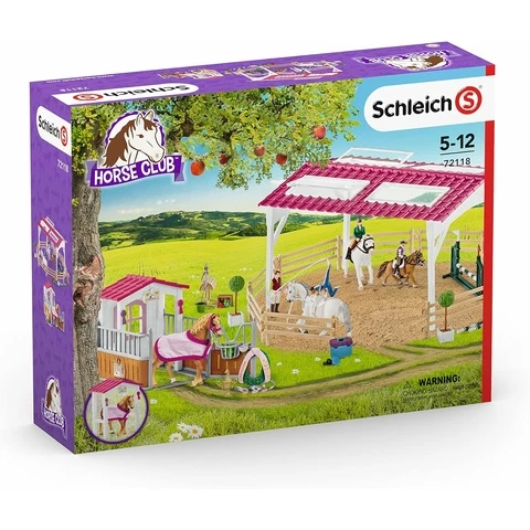 Schleich Horse Club Ratsastuskoulu ja pilttuu 2-in-1 Bundle setti
