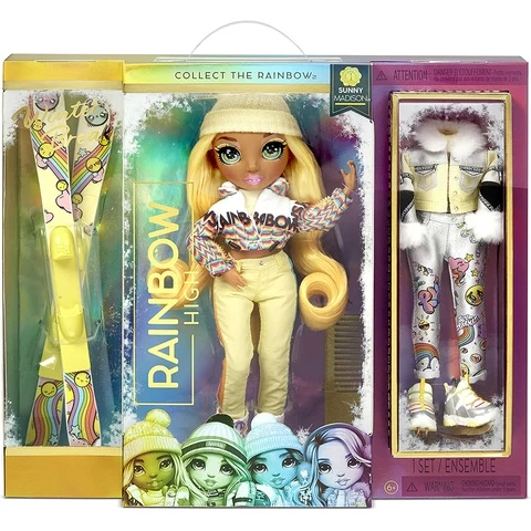 Rainbow High Winter Break fashion doll, Sunny Madison