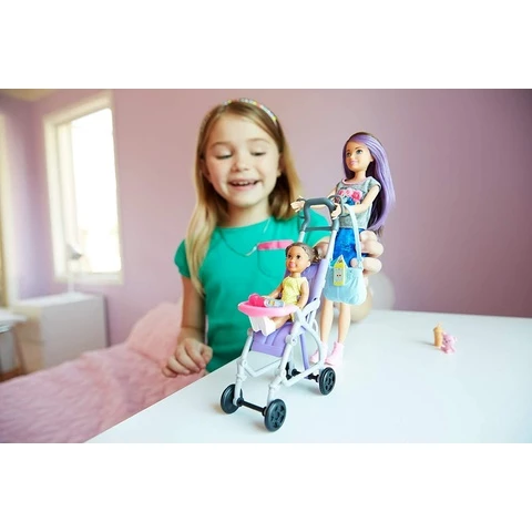 Barbie Skipper and stroller play set