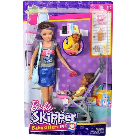 Barbie Skipper and stroller play set