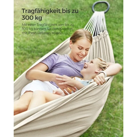Sonmics Kahden hengen riippumatto beige