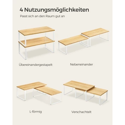 Sonmics Keittiön/Kylpyhuoneen järjestelijä, hyllyt