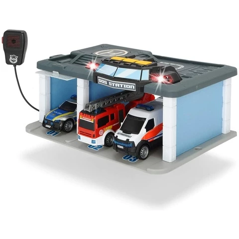 Dickie Toys Rescue station with light, sound and microphone