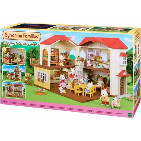 Sylvanian Families talo maalaistalo valolla