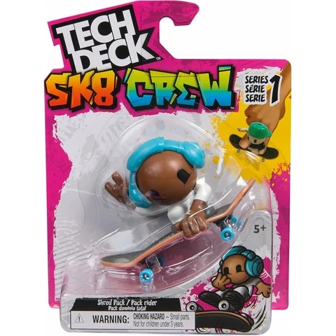 Tech Deck Sk8 Crew sormiskeitti ja hahmo assort.