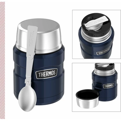 Thermos King ruokatermos lusikalla 0.47L, sininen
