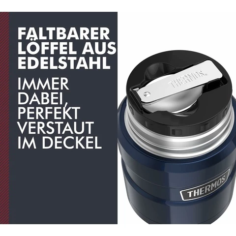 Thermos King ruokatermos lusikalla 0.47L, sininen