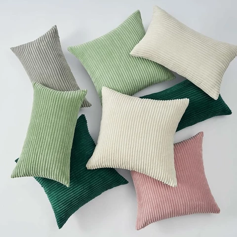 Topfine Striped Harmaa tyynynpäälliset 2 kpl eri kokoa (45x45)