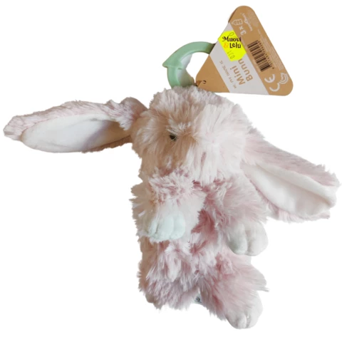 Resoftables plush mini bunny pink