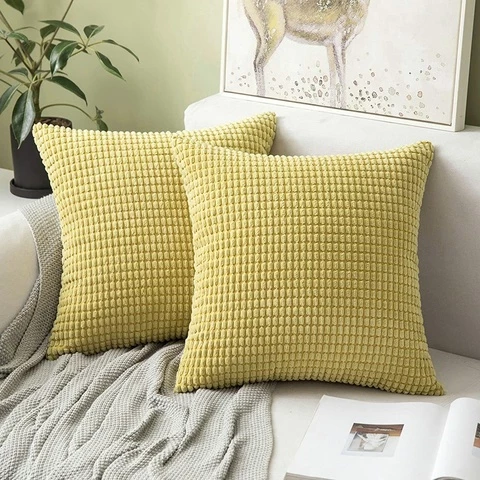  2 soft pillow covers 45x45 cm