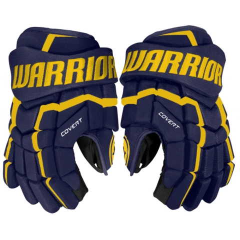 Warrior QRL4 SR NAVY/GOLD Хоккейные Перчатки