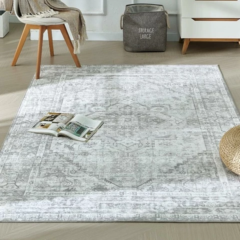 Xfrog vintage harmaa matto eri kokoa (120 x 170 cm)